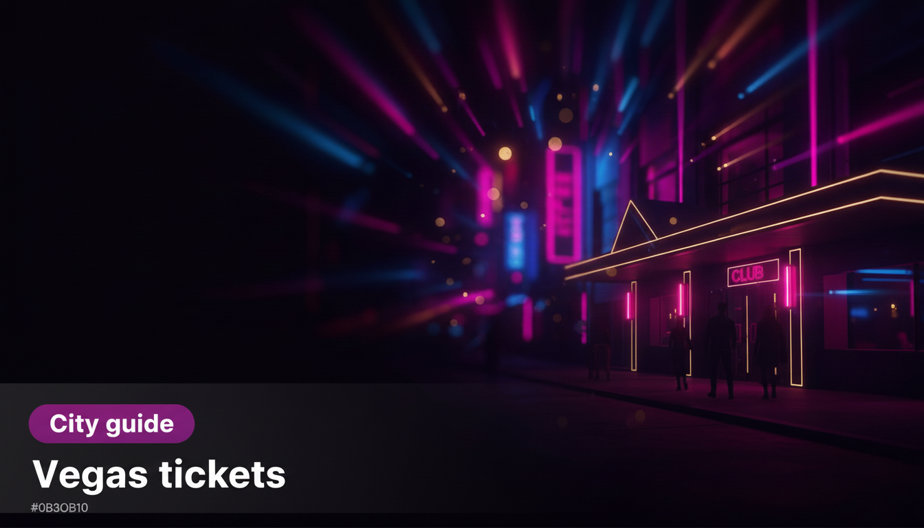 Las Vegas tickets: how to buy safely (shows, sports, concerts, comedy)