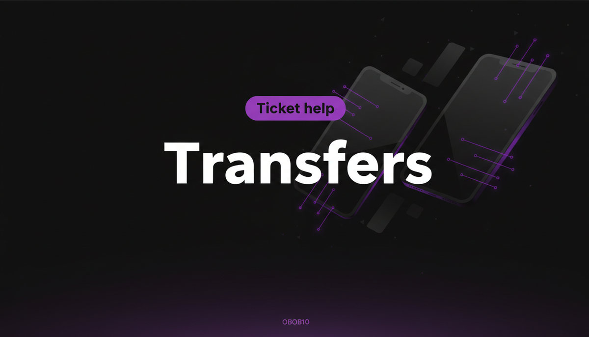 Ticket transfer not available: what it means (and what to do)